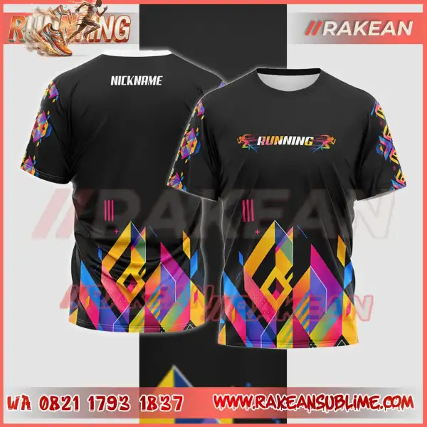 Kaos Lari Pria Custom Bandung